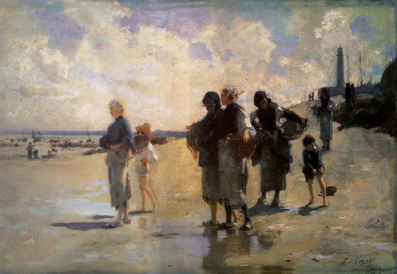 John Singer Sargent THe Oyster Gatherers of Cancale oil painting image